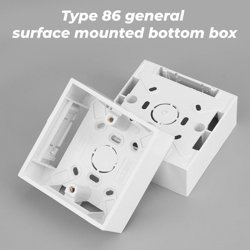 SMATRUL Pvc Nut Box Switch Base Socket Surface Mounted Electrical ...