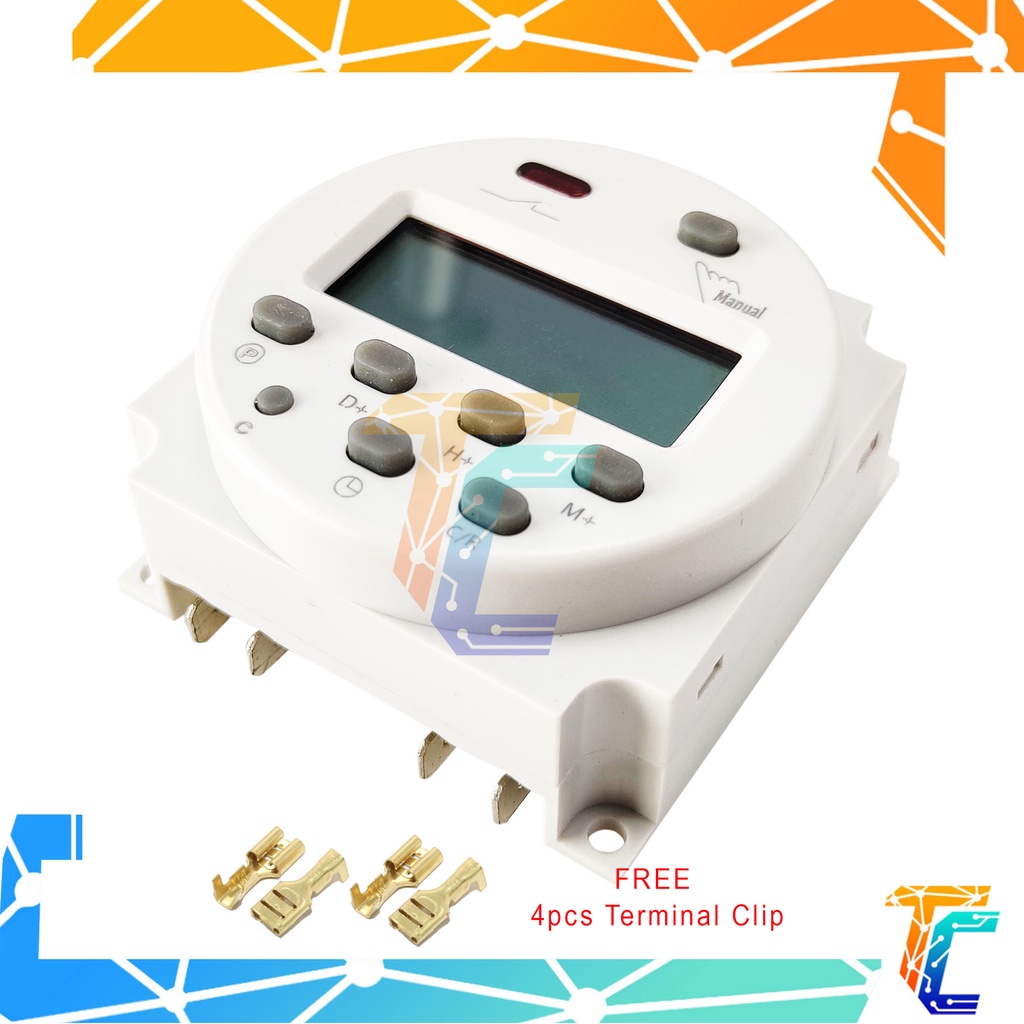 original 12v Digital Timer CN101A DC 12V Digital LCD Power Programmable ...