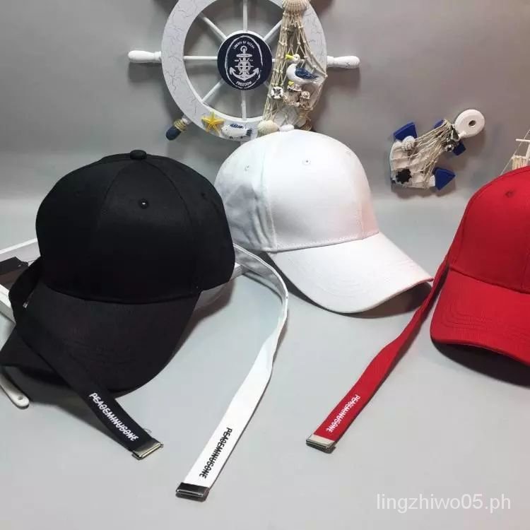 Cap Hat Baseball cap straw hat GDHat Spring Summer Korean Copyright G Dragon Same Style Long Strap Baseball Cap Student Couple Casual Peaked Cap Sun