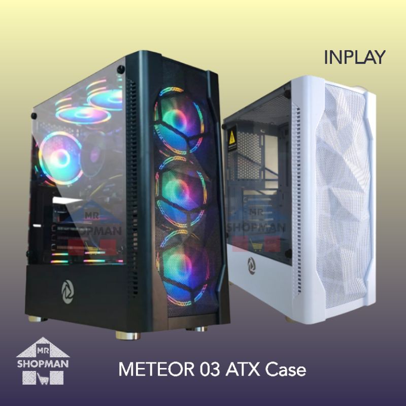 Inplay Meteor 03 Atx Mesh Desktop Computer Pc Case Shopee Philippines