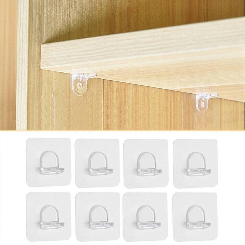 12 Pcs Shelf Support Pegs-Shelf Pegs for Shelves-Strong Adhesive Shelf for  Kitchen Cabinet Book Shelves Closet Brackets Clapboard Layer 