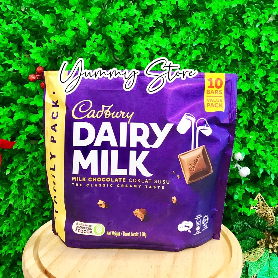 Cadbury Dairy Milk Family Pack Chocolate Pack 150G Shopee Philippines