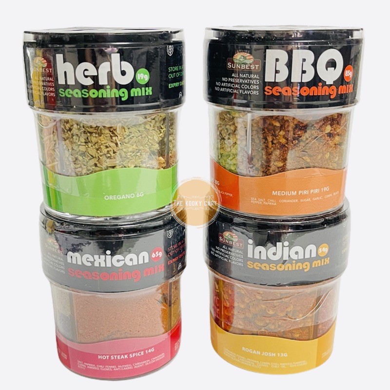 4in1 Barbecue / Herb / Indian Spices Herbs Spice Seasoning Mix by