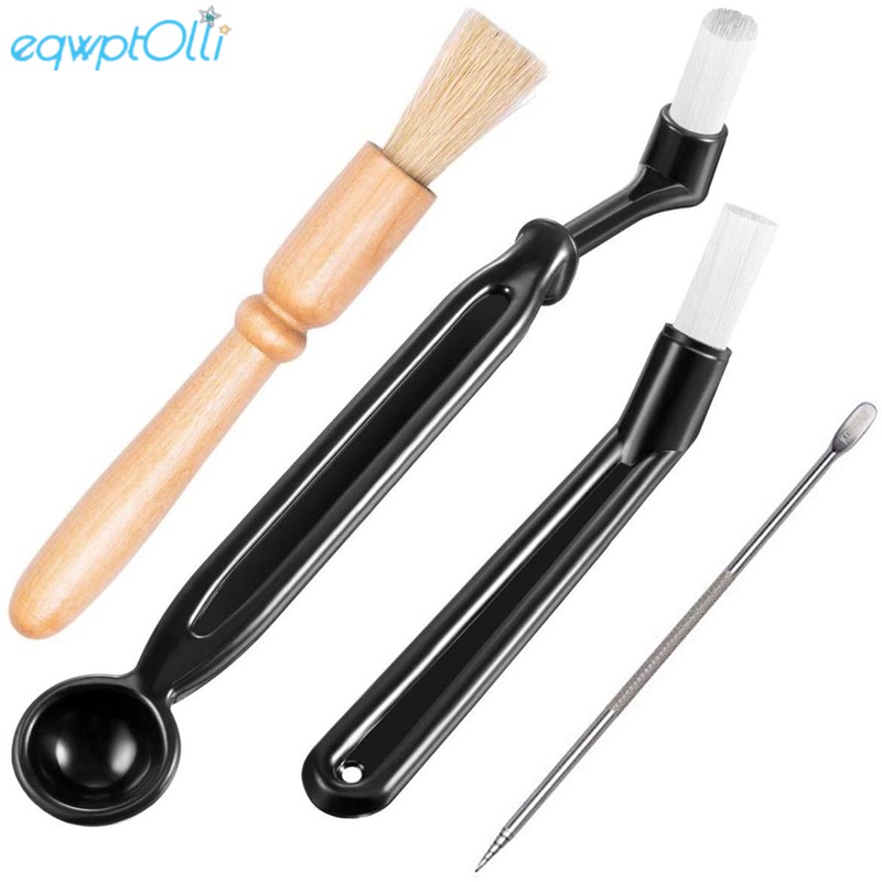 4 Pcs Coffee Machine Cleaning Set Coffee Grinder Brush Coffee Machine