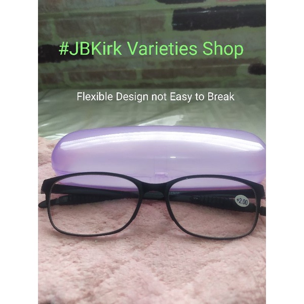 Trendy Eyeglasses Replaceable Lens Light Weight And Flexible With Grade Grado Shopee