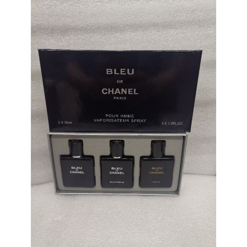 CA Bleu de Chanel Gift Set 3ni1mini perfume for Men 3x30ml oil based