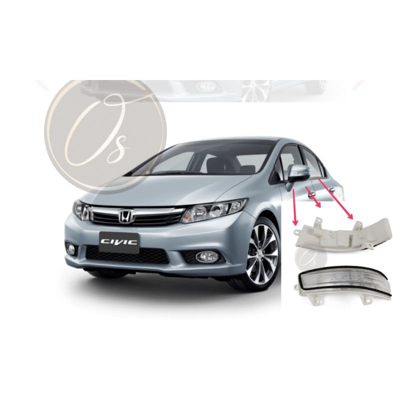 Passenger Side Turn Signal Mirror Light For Kia Sorento SX 2010-2013 - 3 LED Lamp, Right Side Replacement (876232P000)