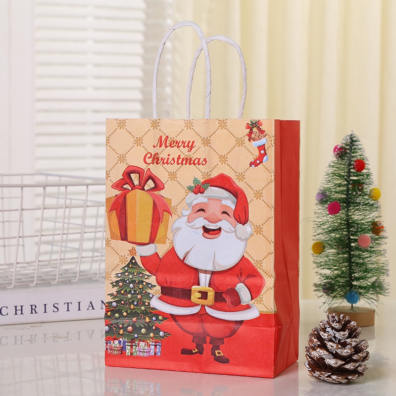Christmas Gift Bag Holiday Packaging Wrapping Supplies Xmas Series