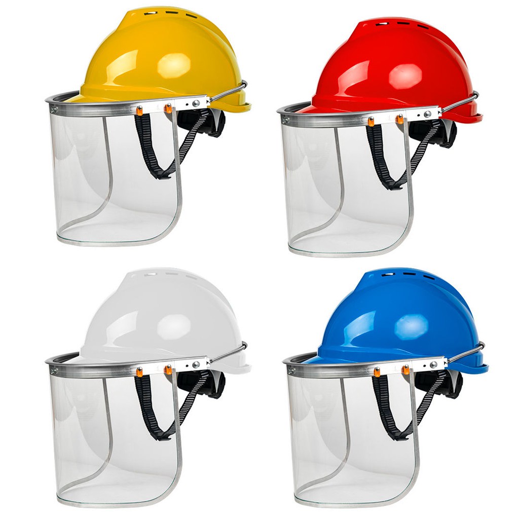 The spot Safety helmet with face shield, full face protection