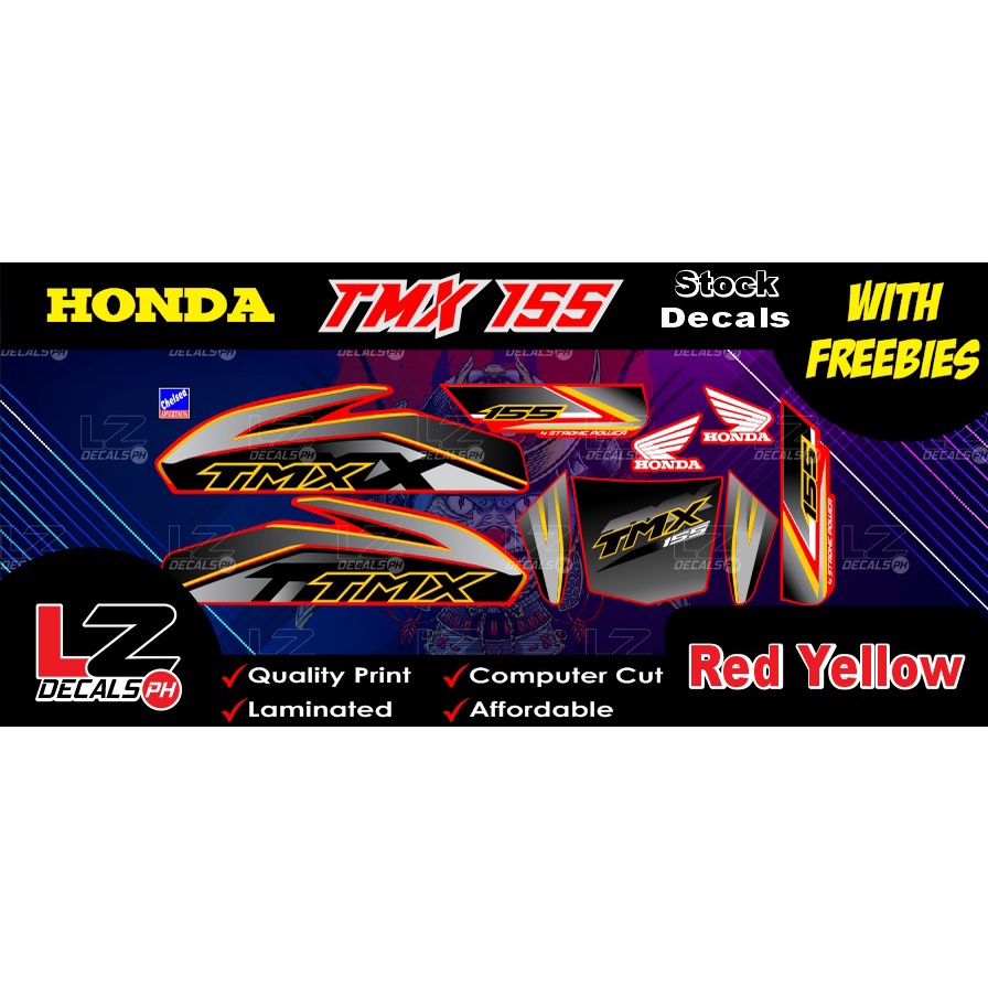 Honda TMX 155 Stock Decals / Stickers | Shopee Philippines