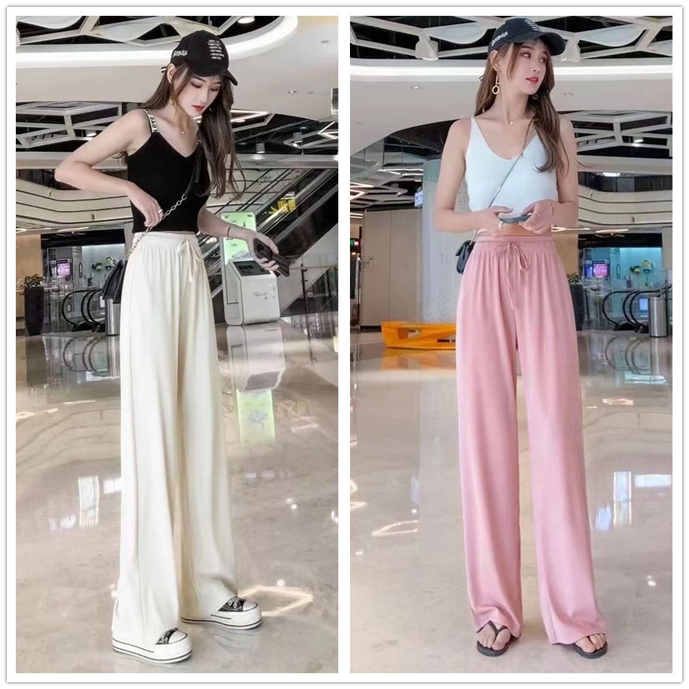 Women s Outfit Korean Style Stretchable Square Pants Wide Leg B3035 Shopee Philippines