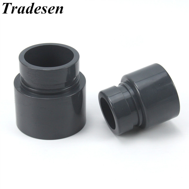 1pcs DN32DN100 UPVC Coupling Adaptor Water Pipe Connector Plastic Tube