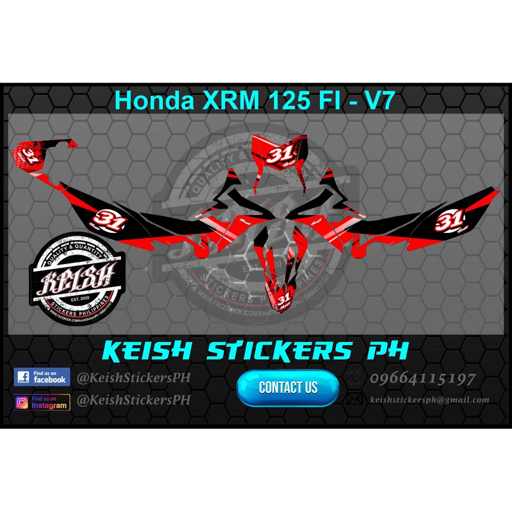 Decals design deals for xrm 125