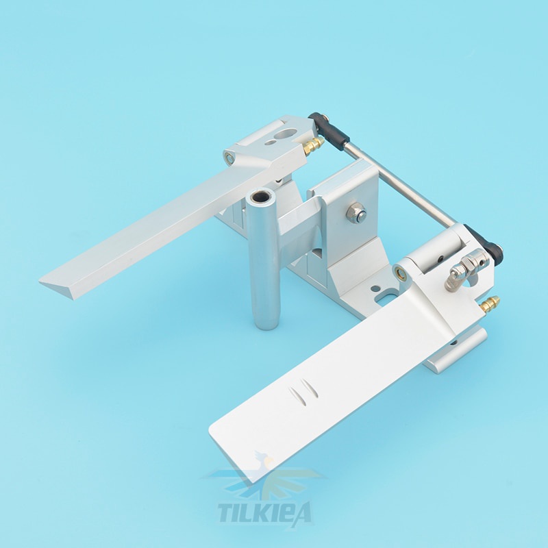 High Quality CNC Aluminum Dual Rudder with Strut 140mm For 1/4' (6.35mm ...