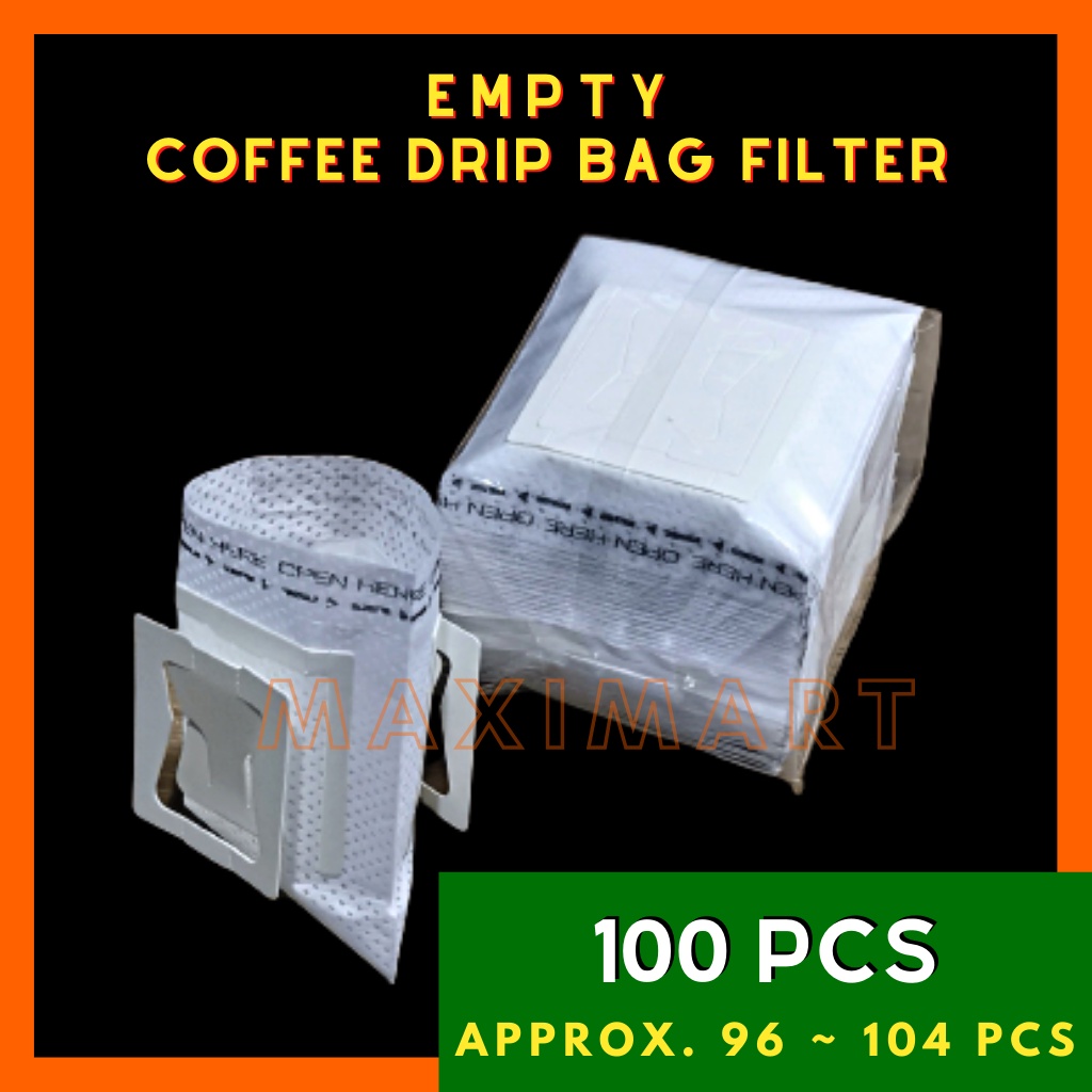 100pcs coffee drip bag empty Coffee Drip Filter Paper Dripper For