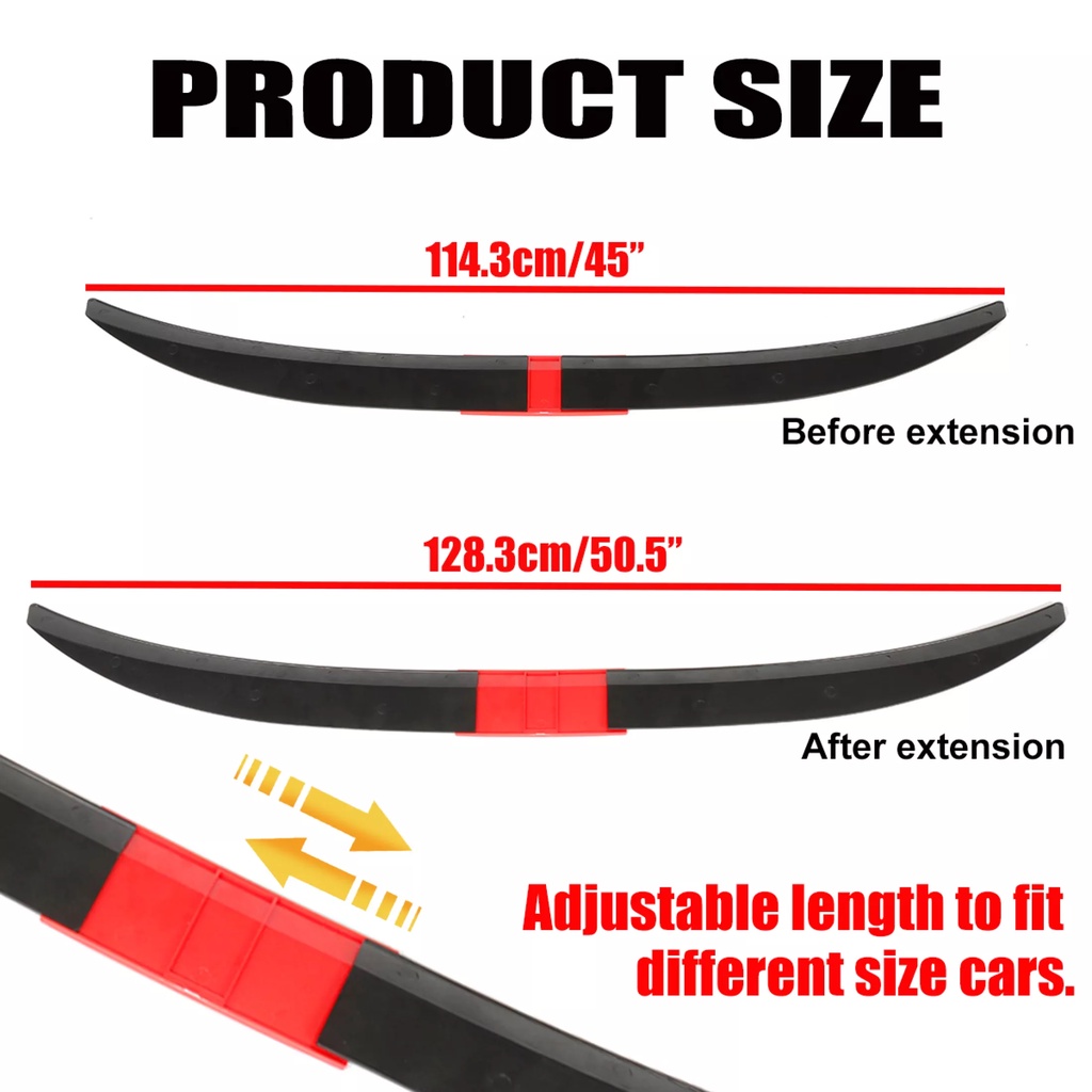 Universal Adjustable Rear Trunk Duck Spoiler ABS Quality | Shopee ...
