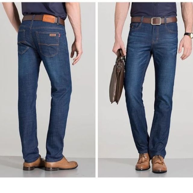 Maong pants for mens semi stretcut | Shopee Philippines