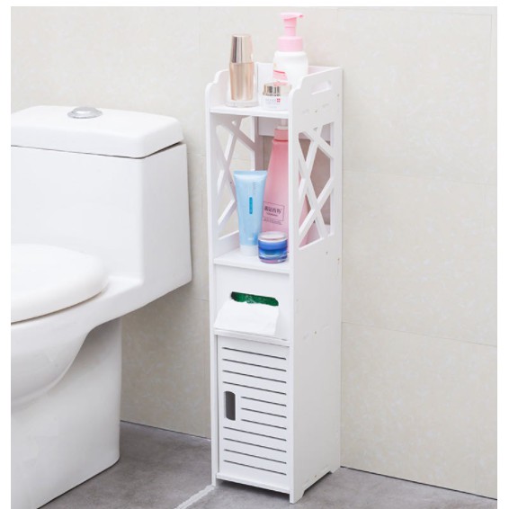 Bathroom Storage Cabinet,4-Tiers Small Bathroom Storage Cabinet Great ...