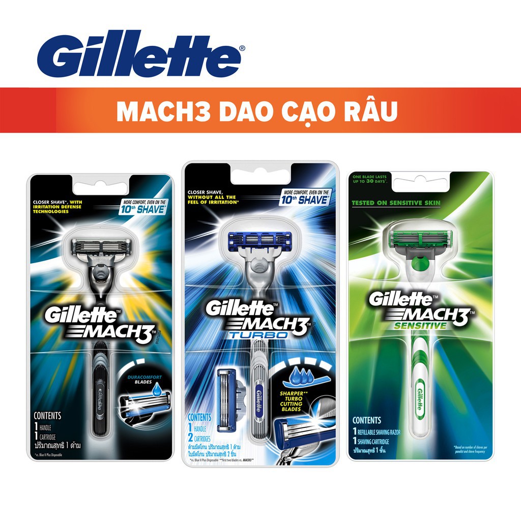 RAZOR - GILLETTE MACH 3 SHAVER (all codes) | Shopee Philippines