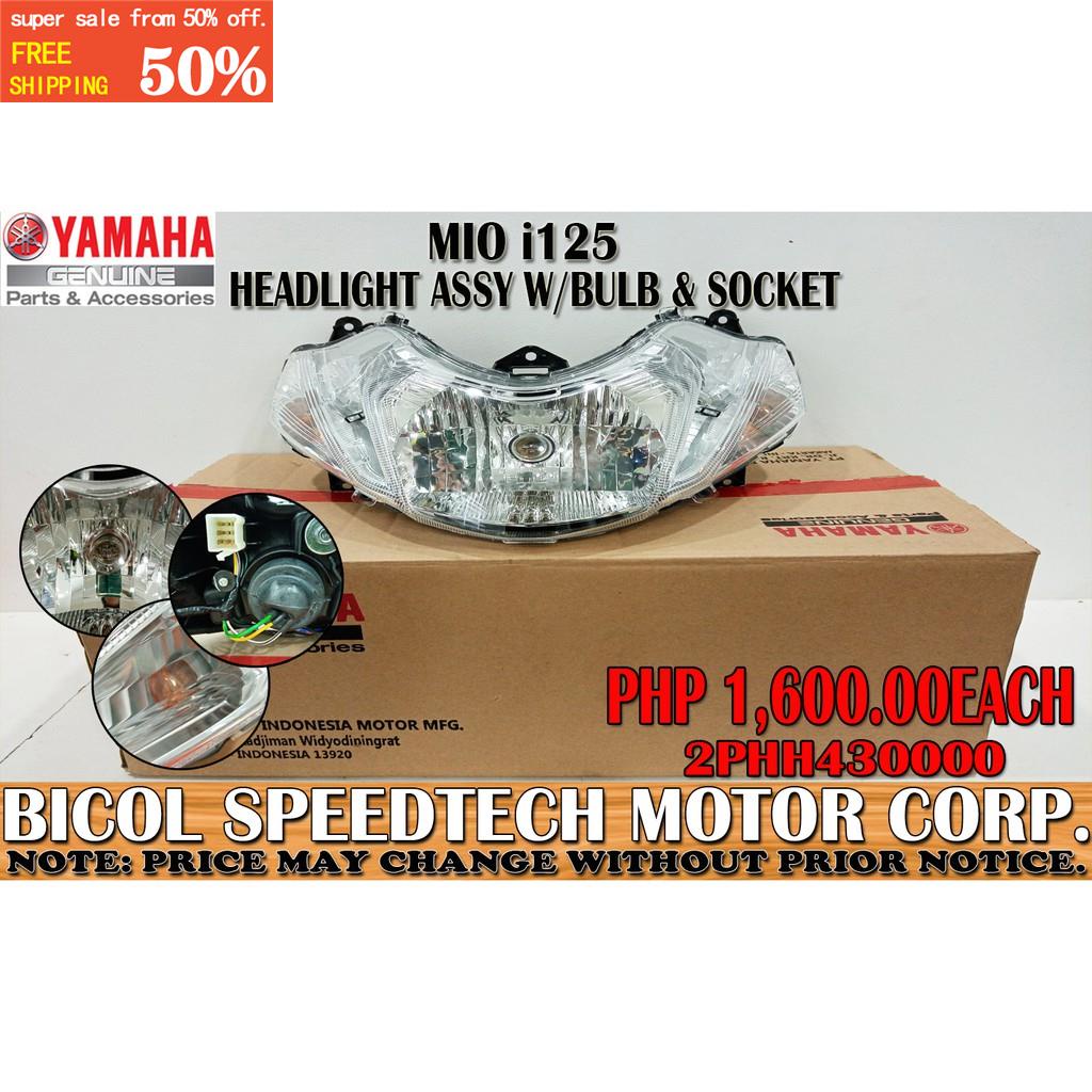 MIO I 125 HEADLIGHT ASSY WITH BULB AND SOCKET (Genuine 2PHH430000