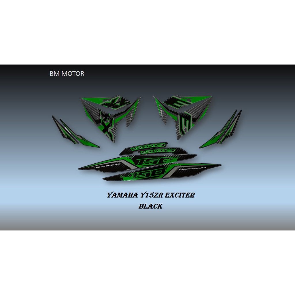 Yamaha y15zr y15 y15z body sticker exciter(12) exciter thai decal ...