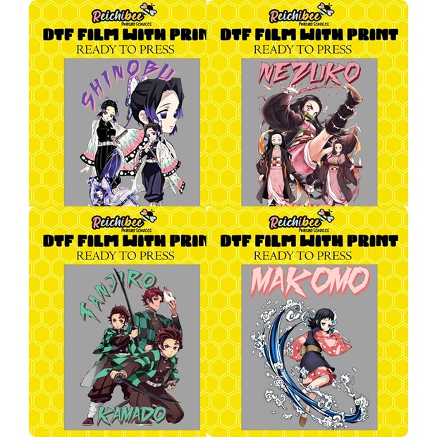DEMON SLAYER IRON ON DTF STICKER | Shopee Philippines