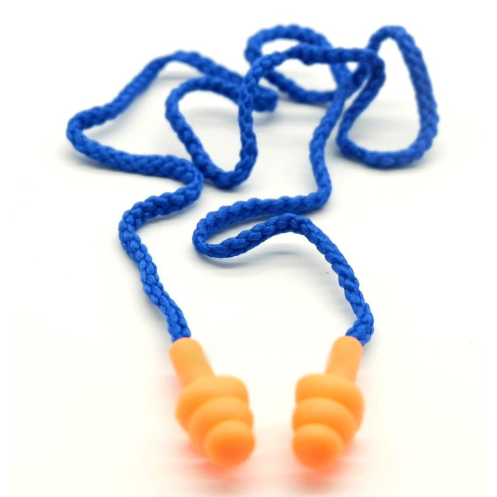 COD Silicon Corded Earplugs Ear Protection Industrial Construction ...