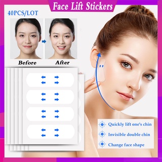 40pcs Face Lift V Shape Face Sticker Makeup Face Chin Lift Tool Thin ...
