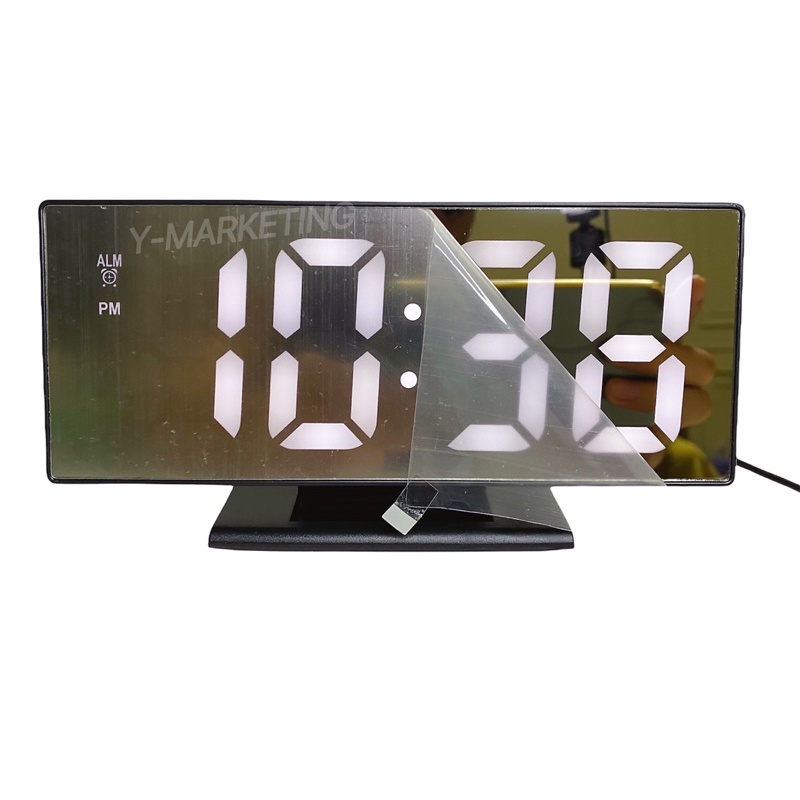(3618) LED Digital Mirror Clock (Time/ Date/ Temperature/ Alarm ...