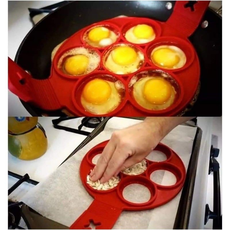 PINOY SHOP Flippin Fantastic silicon nonstick pancake Ring | Shopee ...