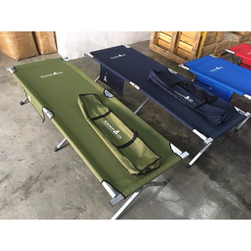 Camp aid folding discount bed