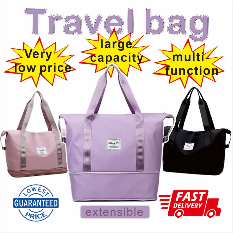 New Large Capacity Folding Travel Bag Waterproof Handbag Travel Bag Women Multifunctional Bag 8537