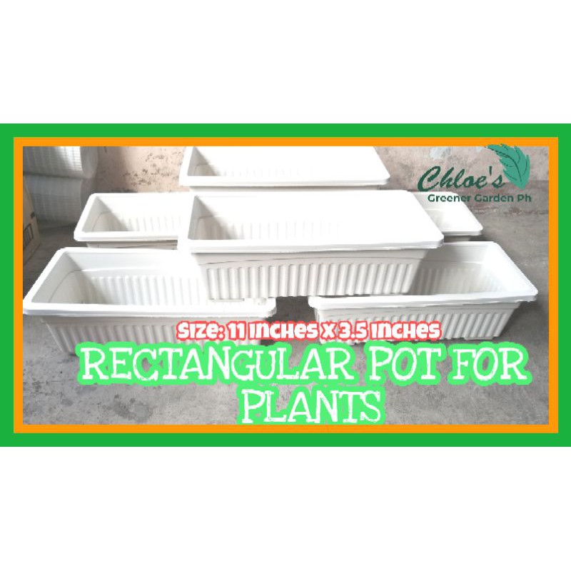 Rectangular Pots for Plants Shallow Planters rectangle pot paso para sa