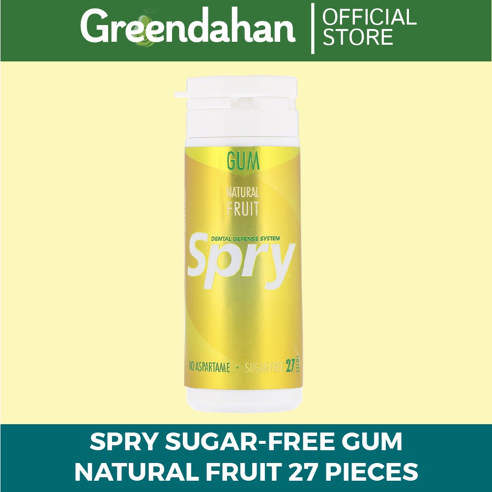 Spry Fresh Natural Xylitol Chewing Gum Dental Defense System Aspartame