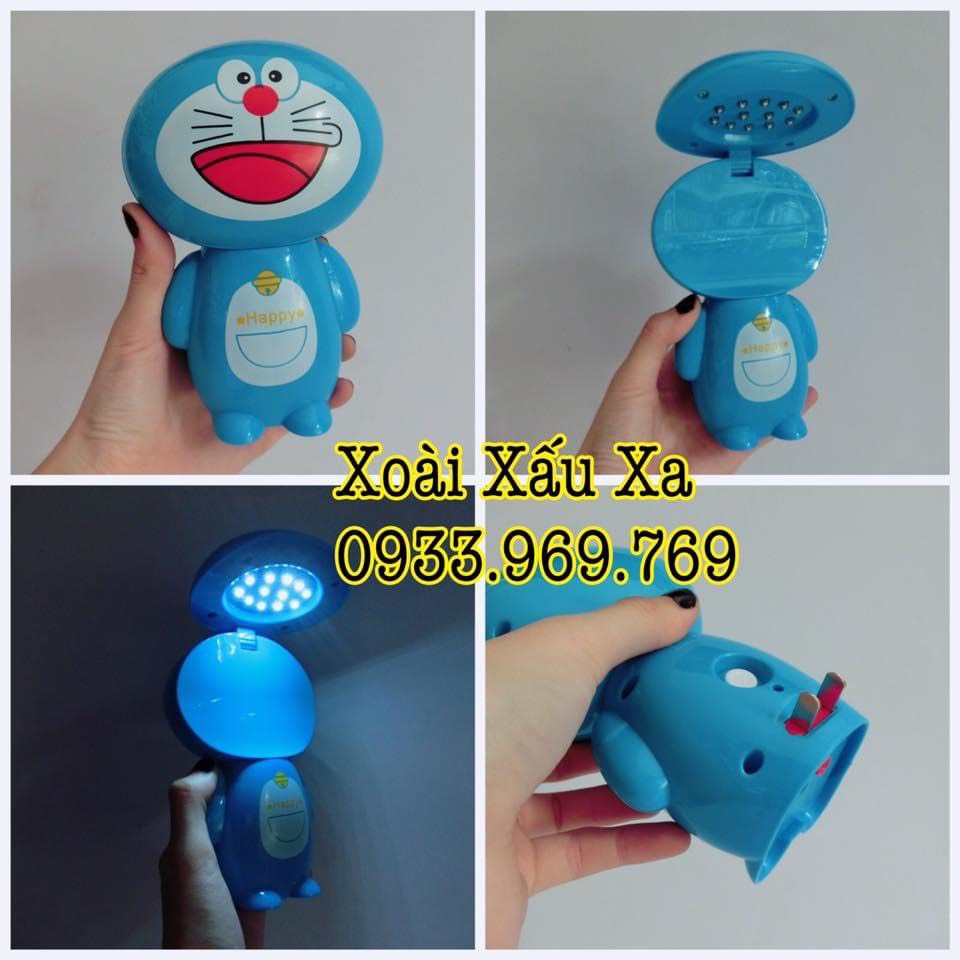 Compact and convenient Doraemon-shaped mini portable rechargeable LED ...