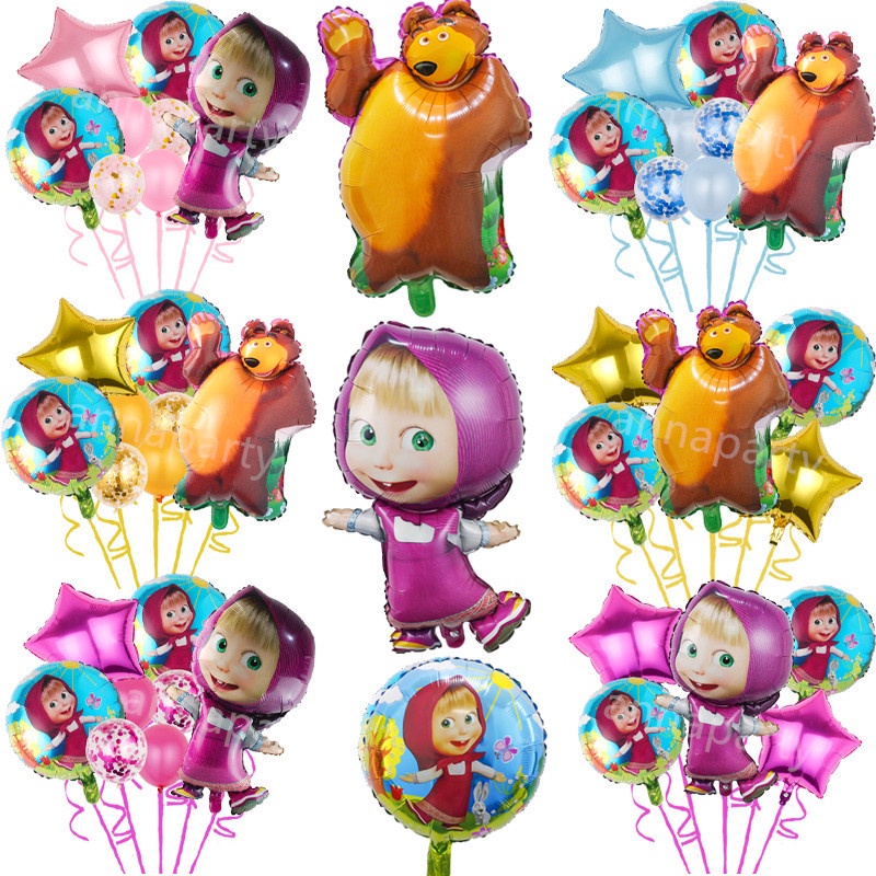 Masha and The Bear Theme Party Supplier Masha and The Bear Party ...