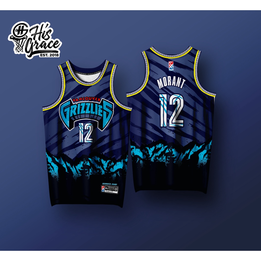 GRIZZLIES MORANT HISGRACE FULL SUBLIMATION JERSEY CUSTOMIZED NAME AND ...