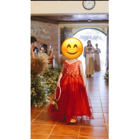 Orange flower girl outlet dresses wedding