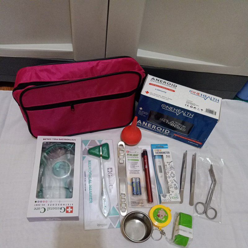 PERALATAN Nursing kit Package 14 Items Of Nurse Practice Equipment