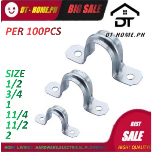 Steel Clamp EMT RSC Single/Double Screw Holder 1/2''. 3/4''. 1''. 11/4 ...