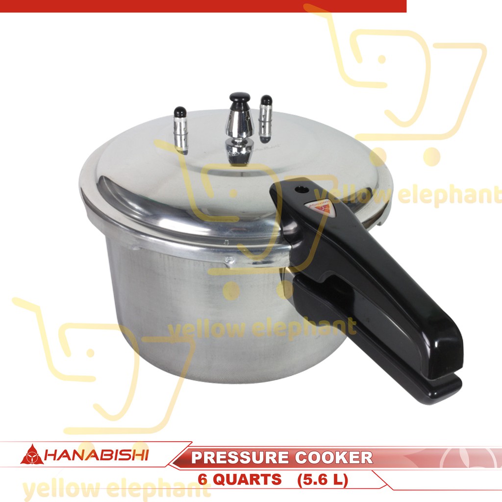 Hanabishi Pressure Cooker 6 Quarts Yellow Elephant Everyday Low