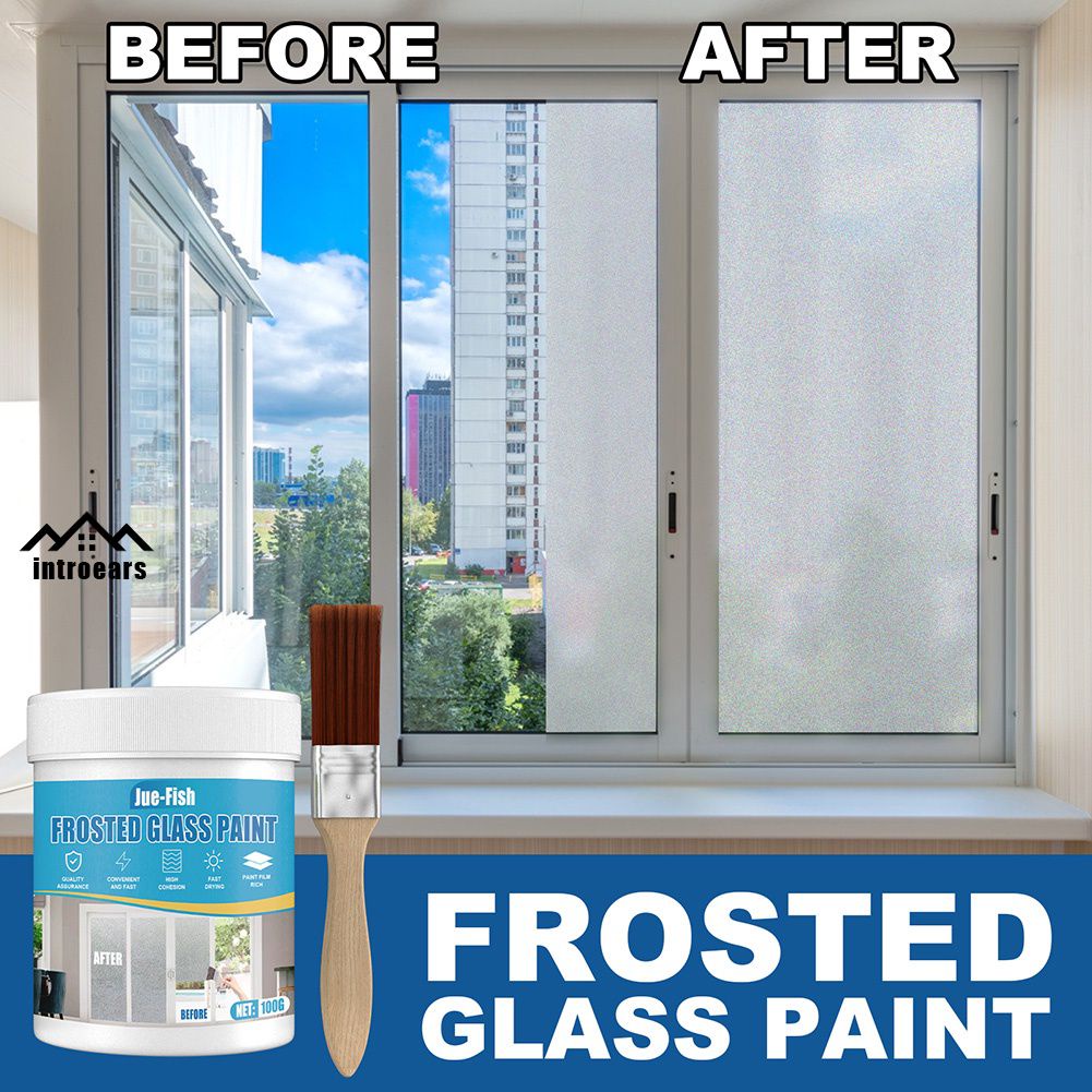 INTR 100g Glass Paint Selfdrying Glass Paint Waterbased Quickdrying Glass Paint Frosted Glass