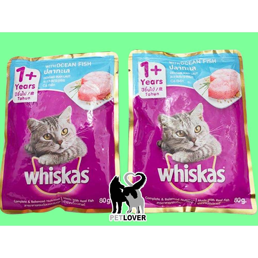 Whiskas Ocean Fish Wet Cat Food 80g (2 pouches) Shopee Philippines