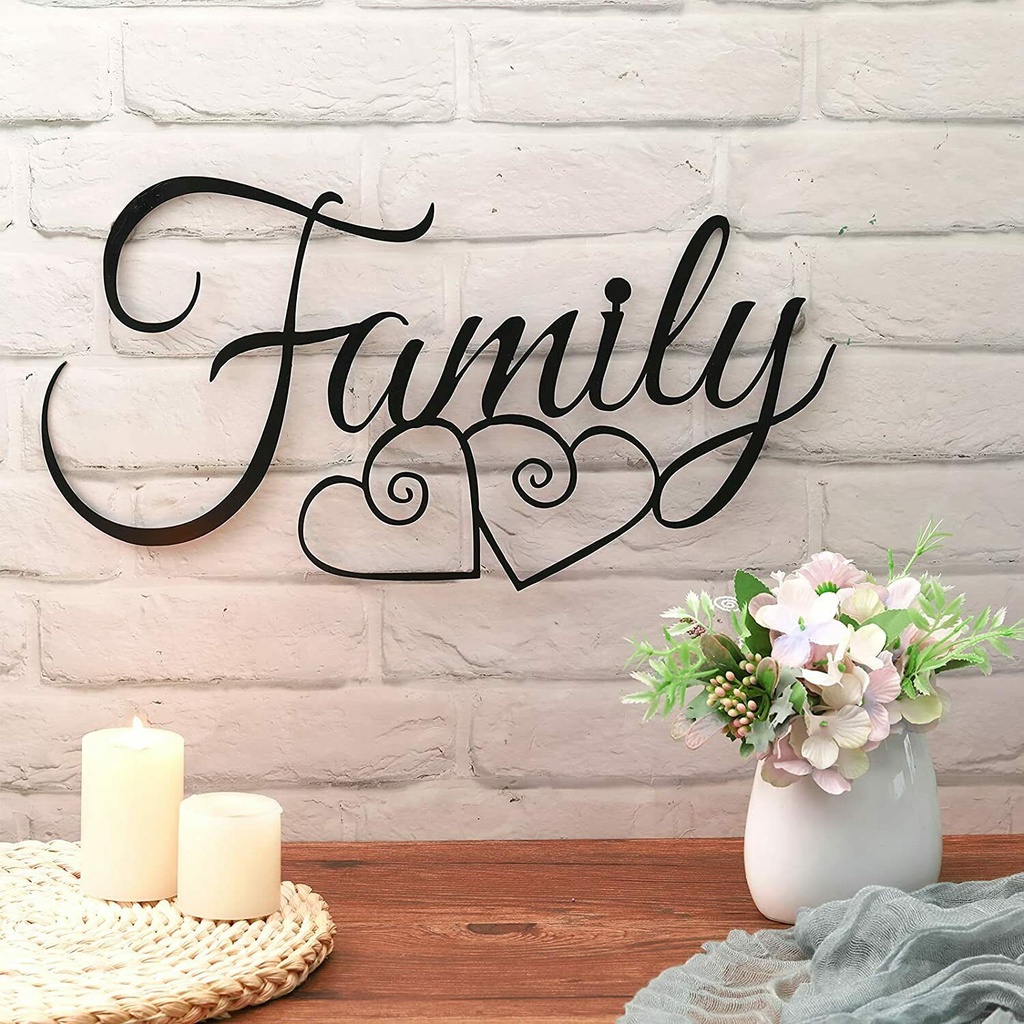 Family Wall Sign Family Wall Decor Sign Family Word Wall Art Family ...
