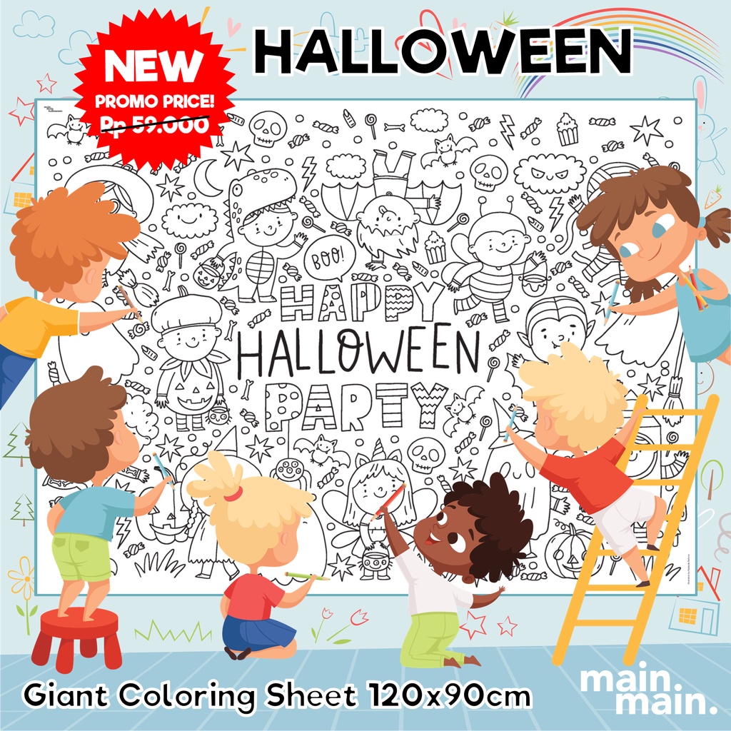 Super Big Children's Coloring Paper (120x90cm) Giant Coloring Sheet ...