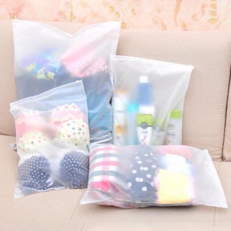 Minimalist Waterproof Frosted Travel Pouch Organizer Ziplock Bag ...