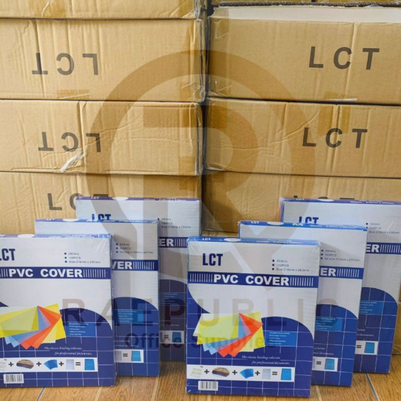 LCT PVC Binding Cover, CLEAR 200mic Legal (Long) Size 100 sheets ...