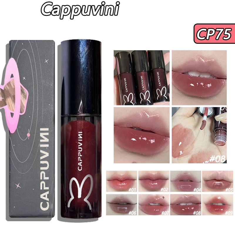 CAPPUVINI Pink Rabbit Moisturizing Lip Gloss Lasting Coloring 2.5g/1pc ...