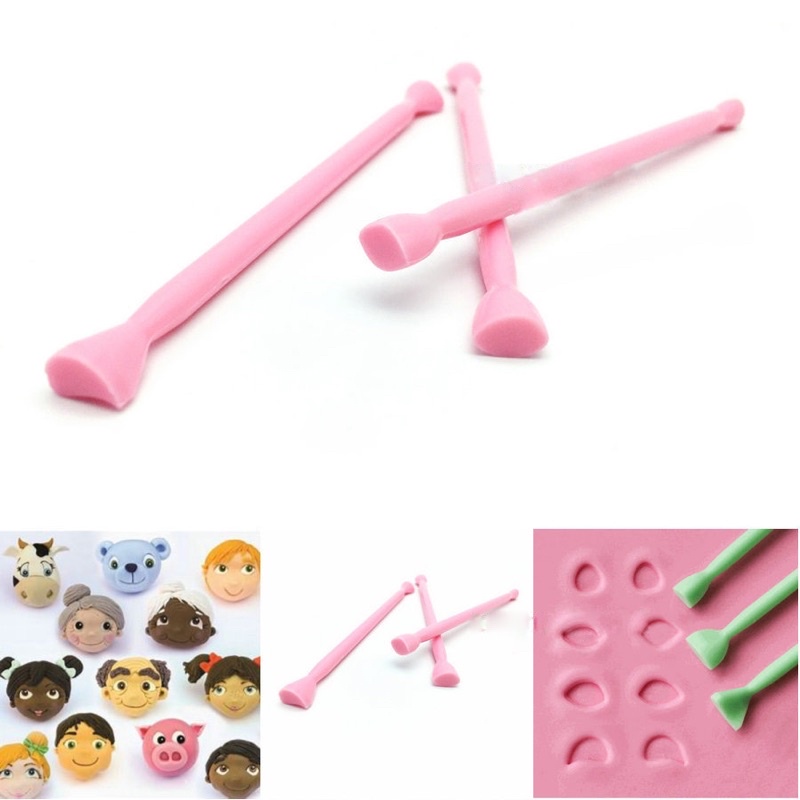 Tool set for pressing chibi eyes, characters (baking, modeling clay ...