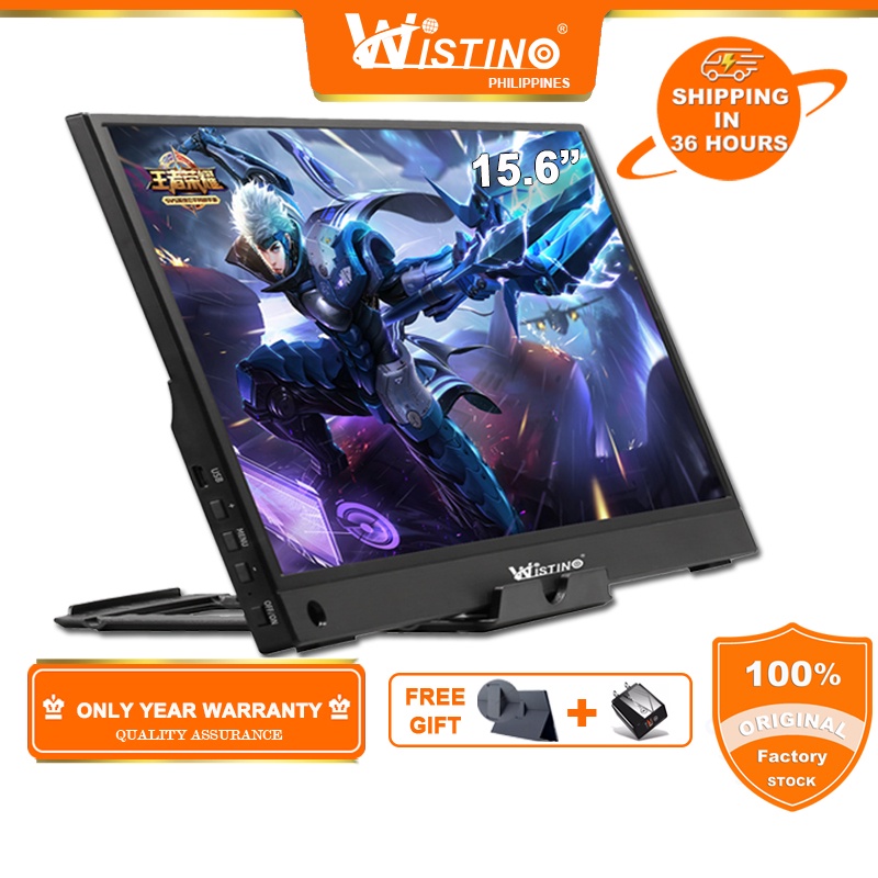 Wistino Portable Monitor 15.6INCH 1080P HDR IPS Gaming Monitor USB